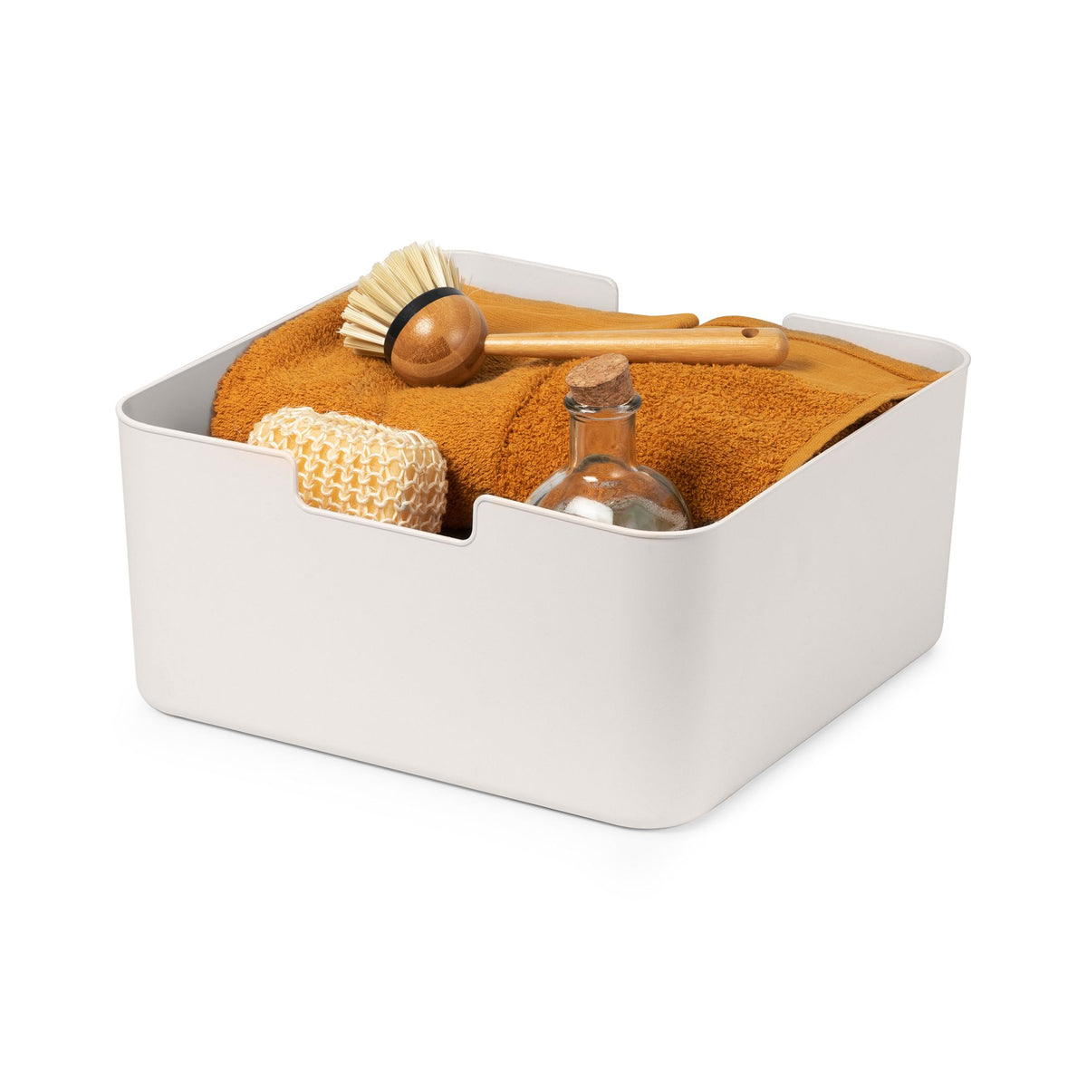 Caisse de rangement blanche