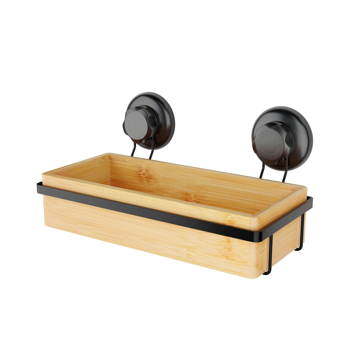 Mensola doccia con ventosa Bestlock Spa nero