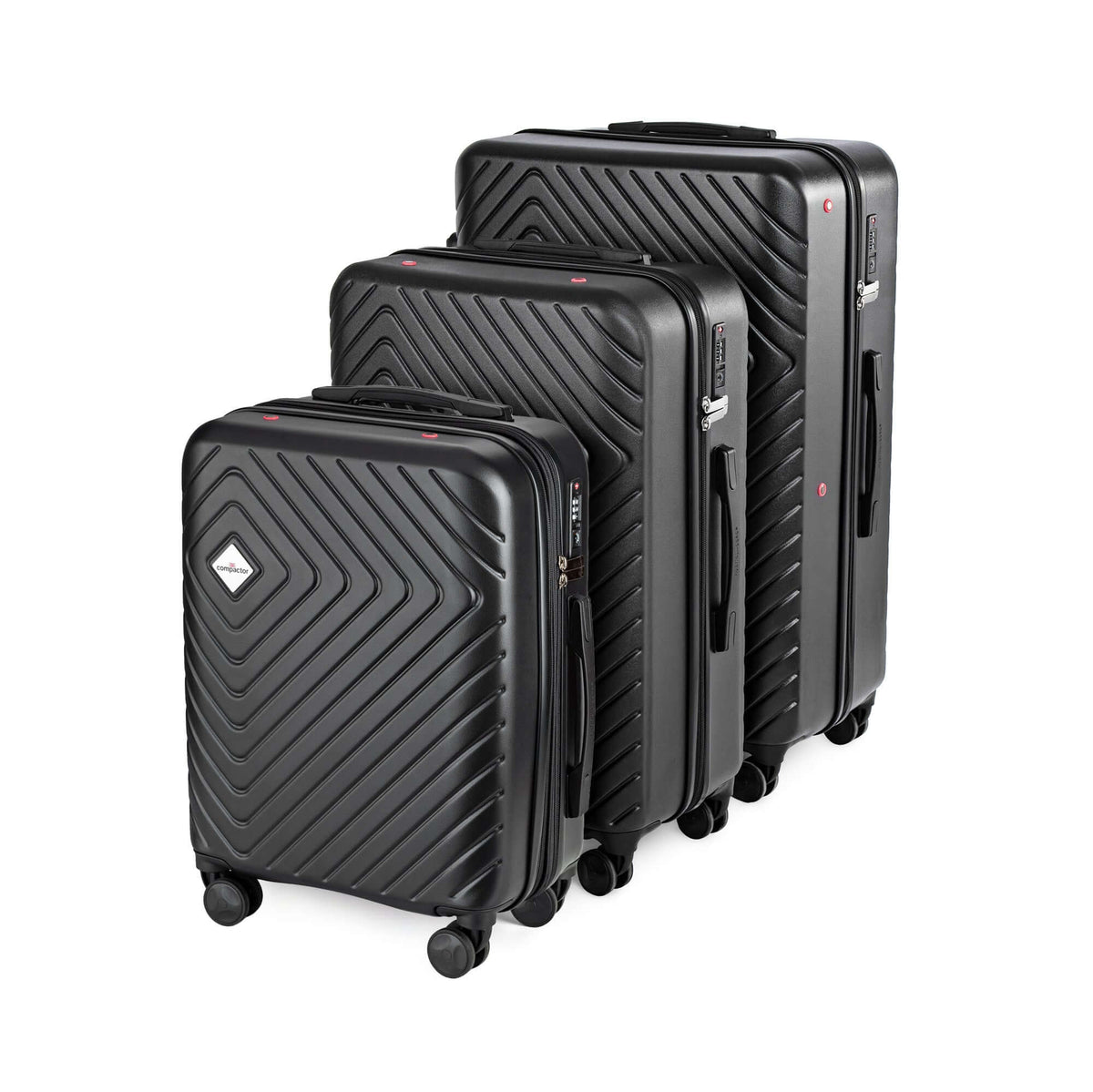 Lot 3 valises hybrides avec sacs sous vide