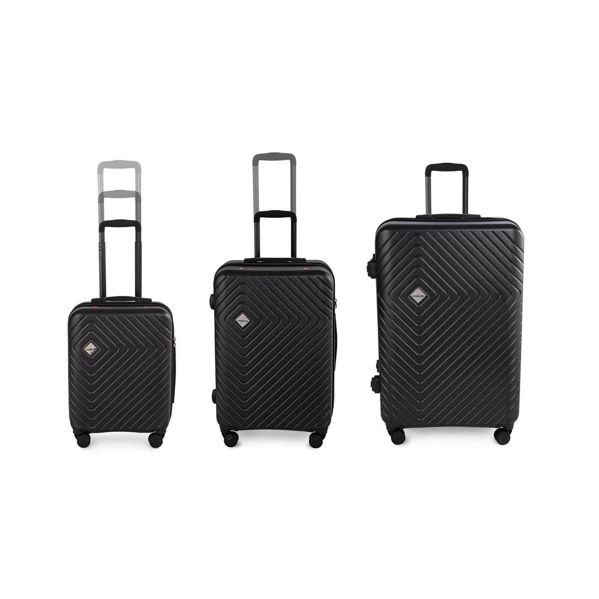 Set of 3 space-saving cabin suitcases - L-XL
