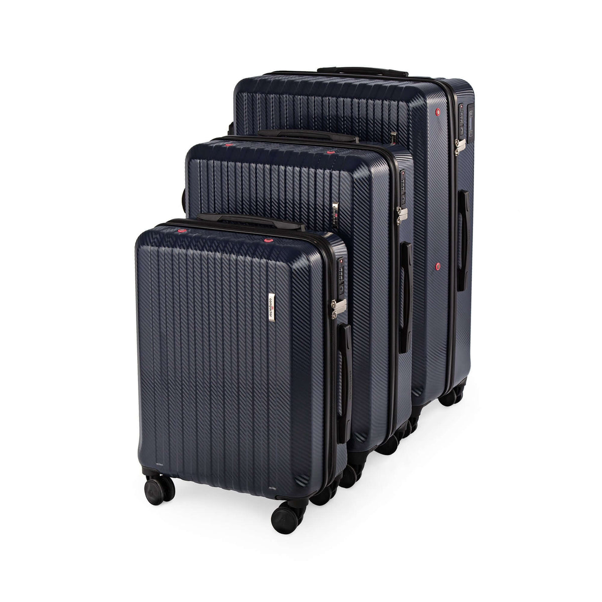 Lot 3 valises gain de place cabine-L-XL + pèse valise + pompe manuelle