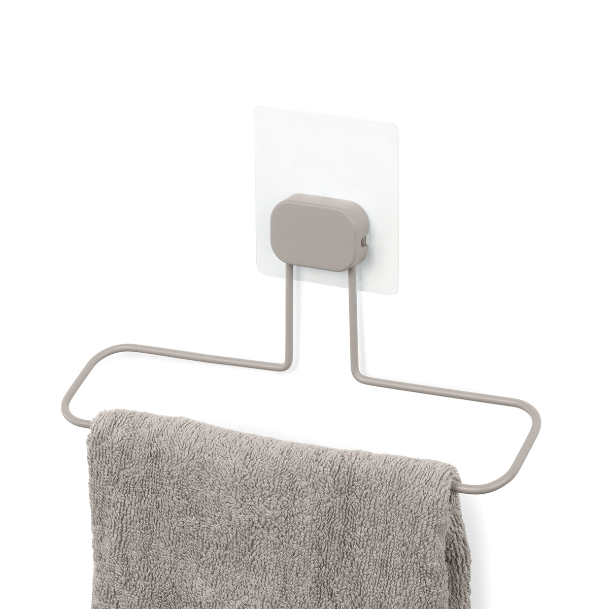 Petit porte serviette auto-adhésif beige