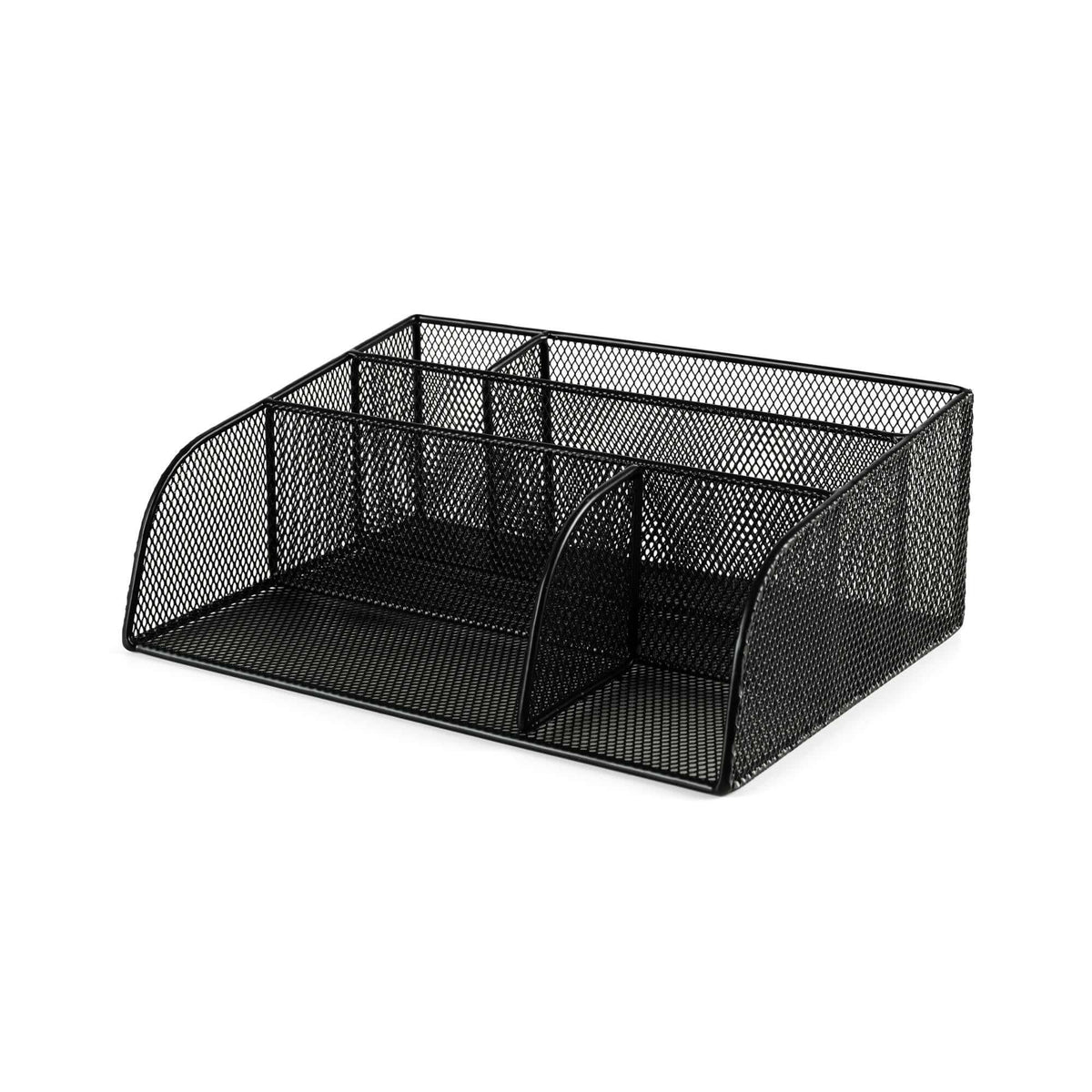 Wayne desk organizer in metal and black plastic