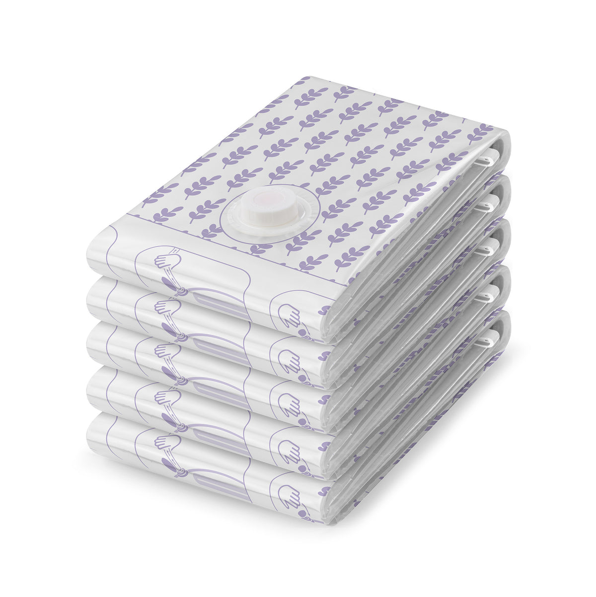 Lot 5 sacs rangement sous vide parfum lavande