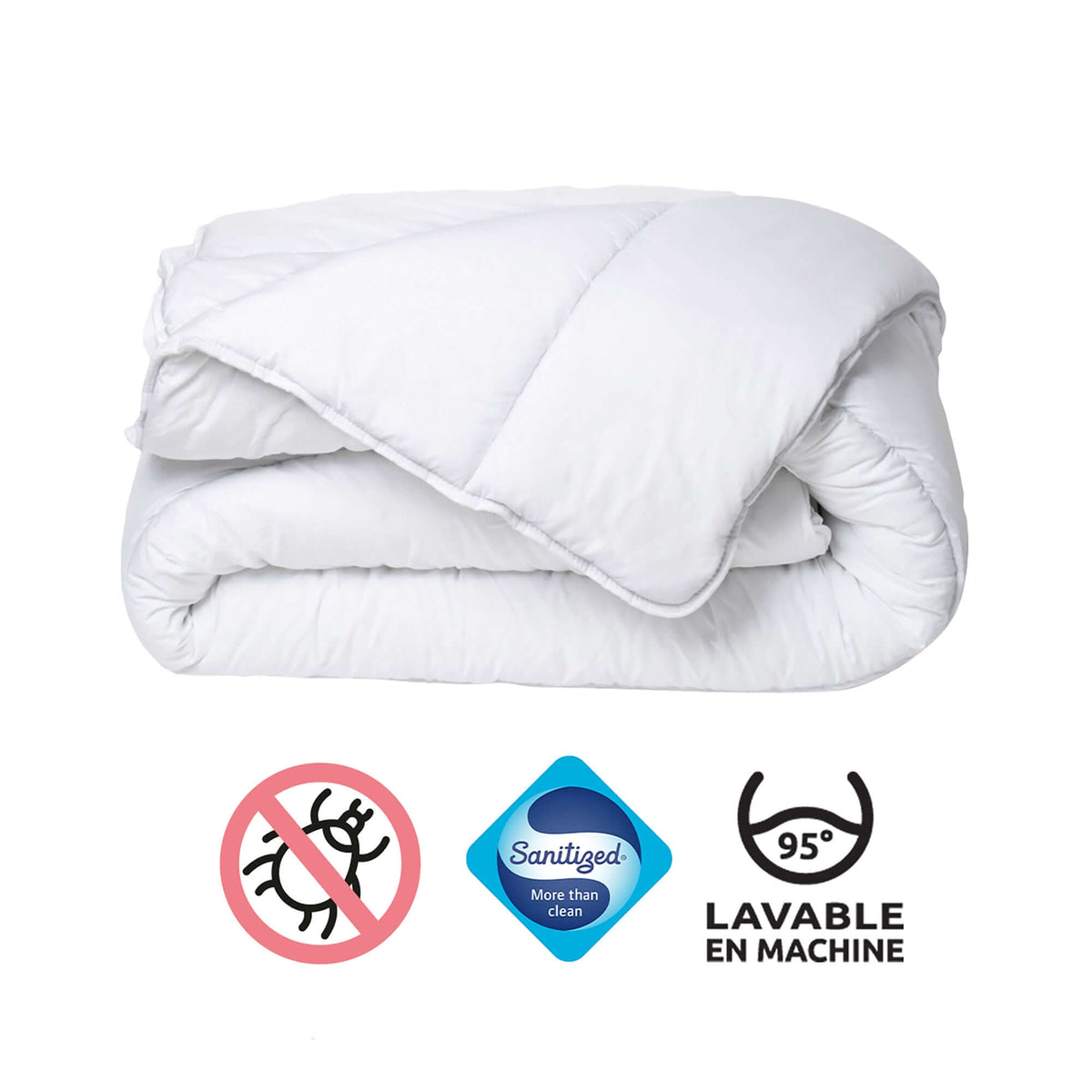 Pack Couette 140x200 + oreiller + Housse sous vide L