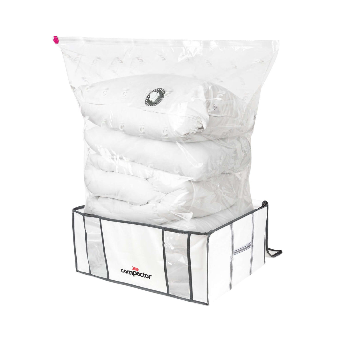 Pack couette 220x240 + 2 oreillers + housse sous vide XXL