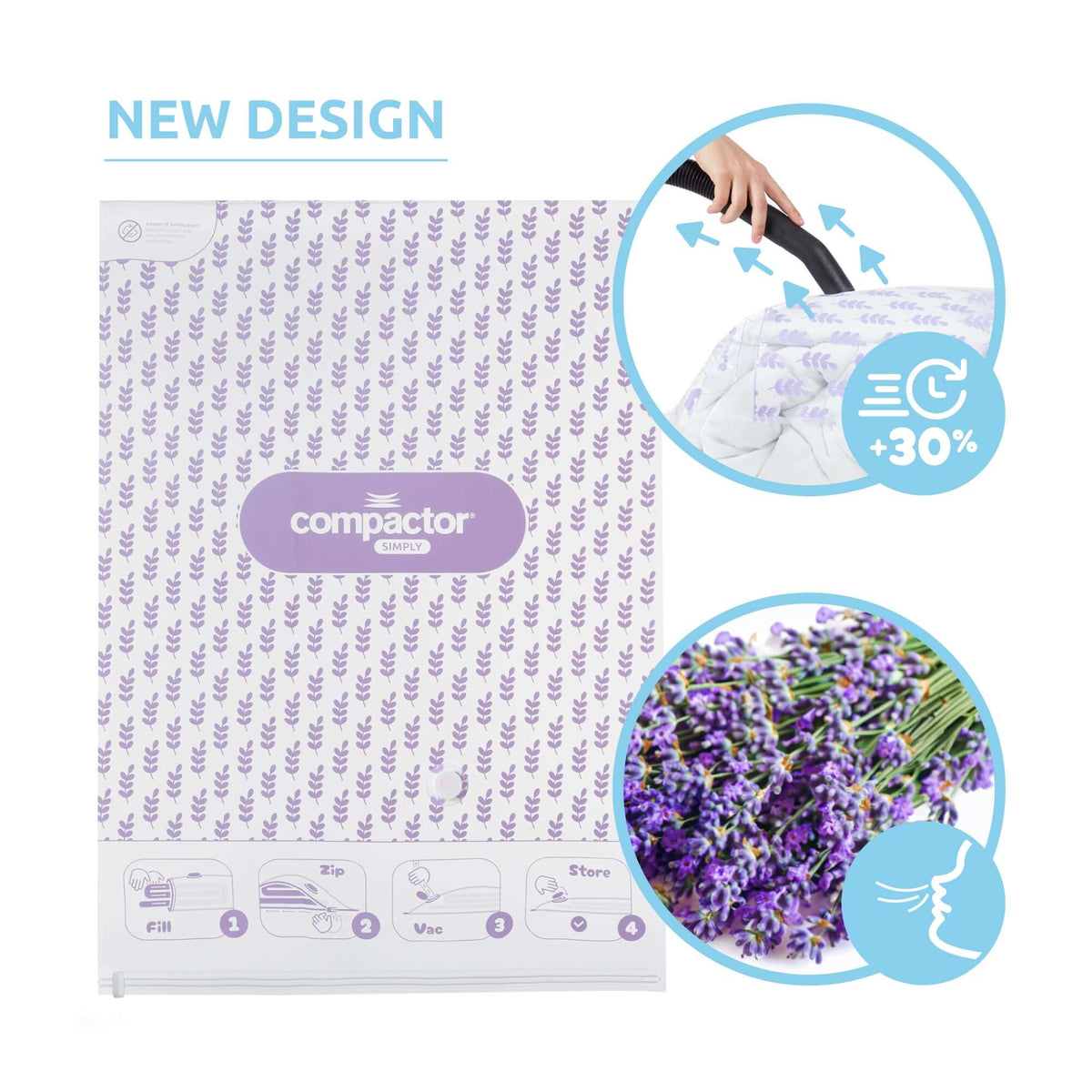 Pack 2 cuscini + sacchetto sottovuoto profumo lavanda