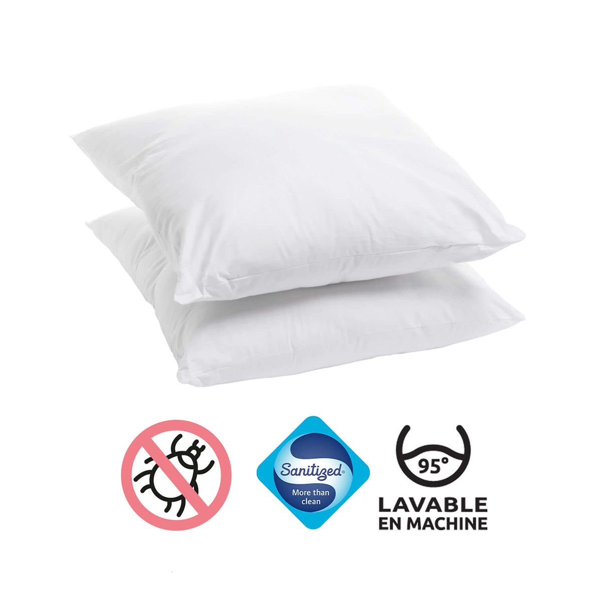 Pack 2 cuscini + sacchetto sottovuoto profumo lavanda
