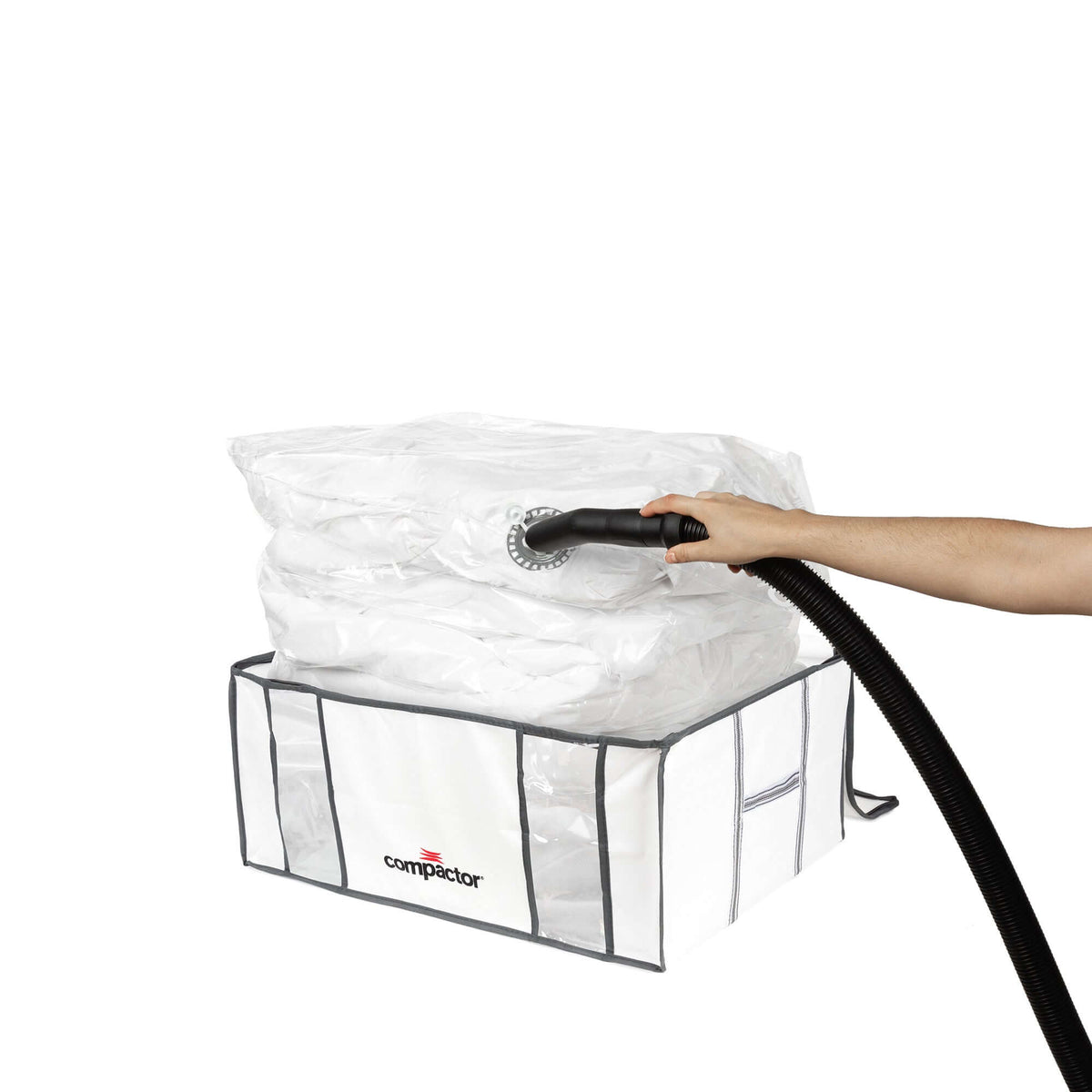 Pack couette 260x240 cm + housse rangement sous vide XXL