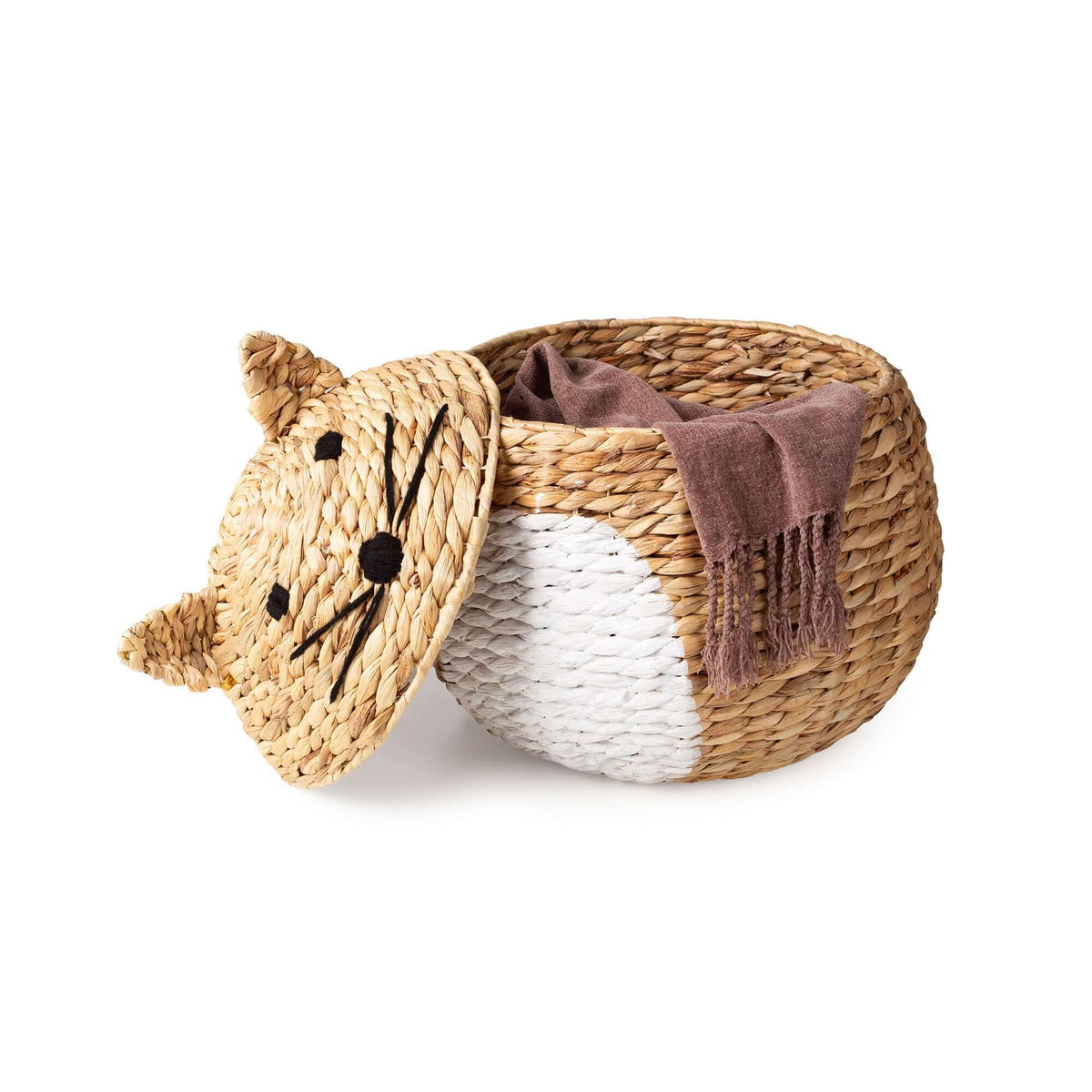 Panier de rangement enfant en jacinthe d’eau Noah