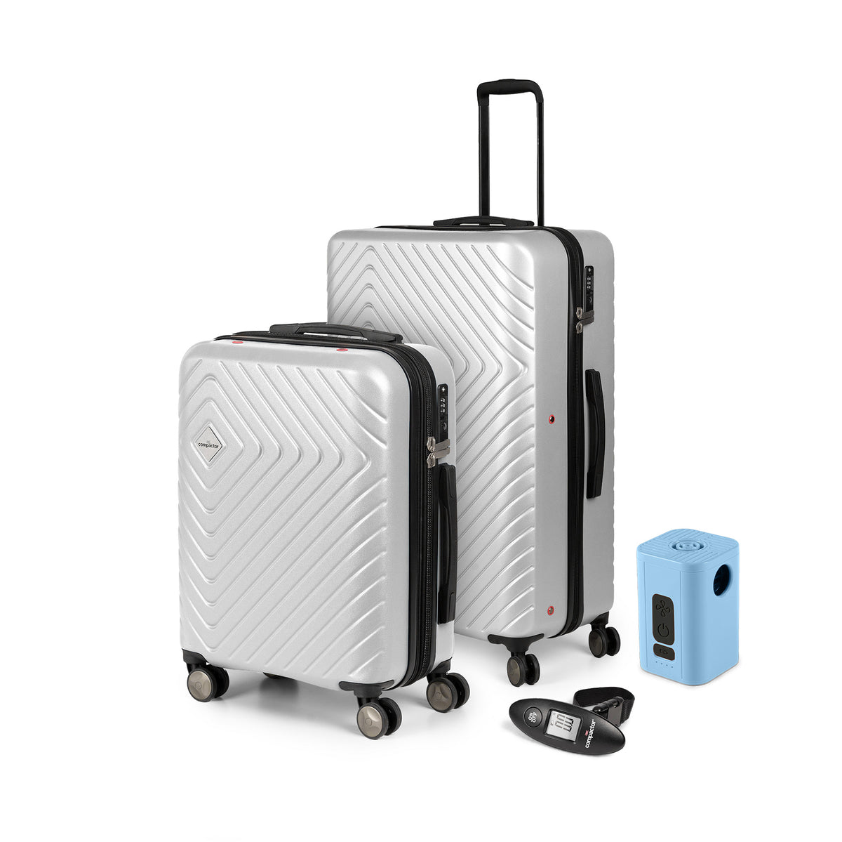 Lot 2 valises cabine + XL + turbo pompe + pèse valise