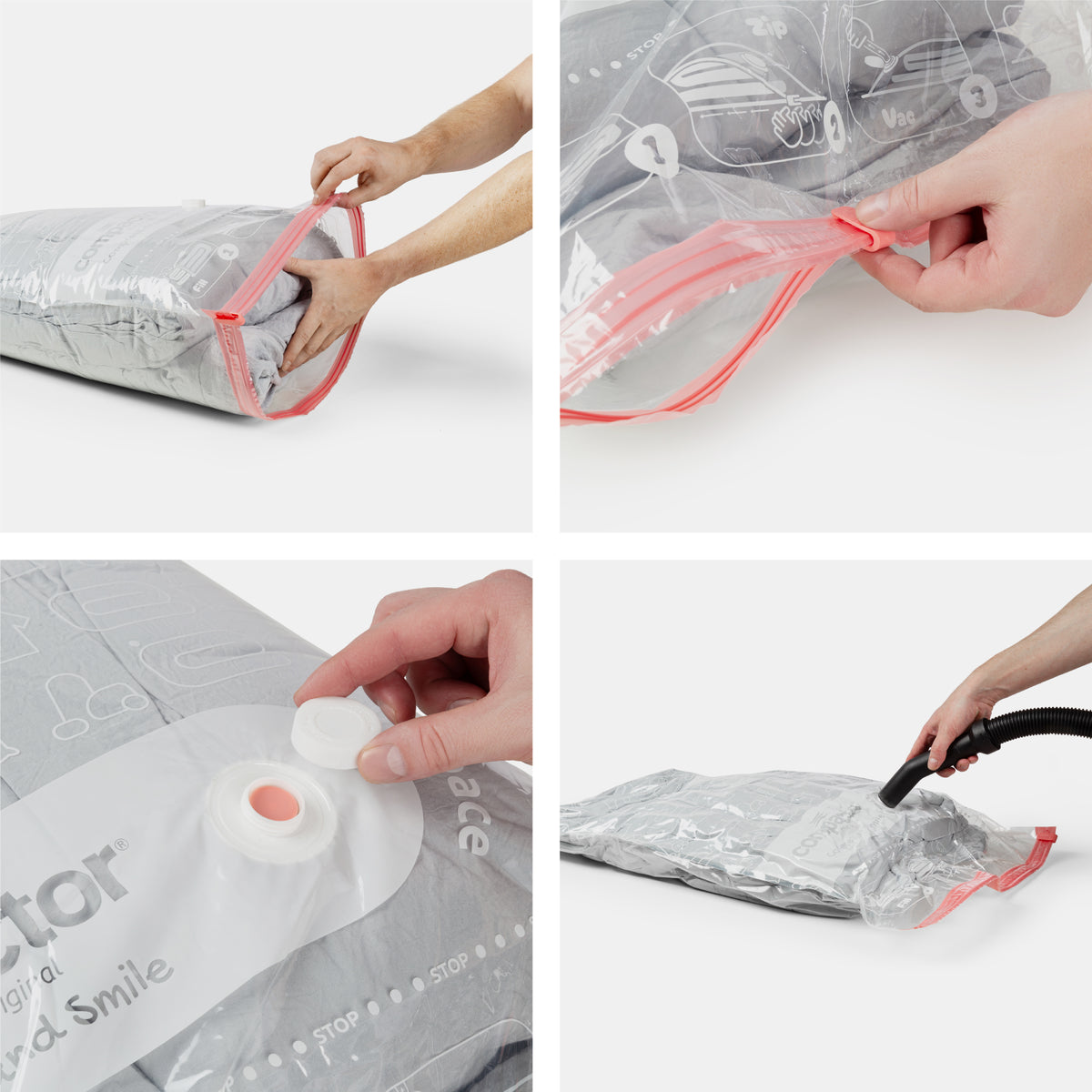 Lot 10 sacs sous vide M-L + Pompe électrique