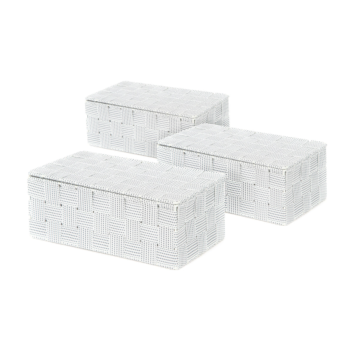 Lot 3 boîtes de rangement avec couvercle
