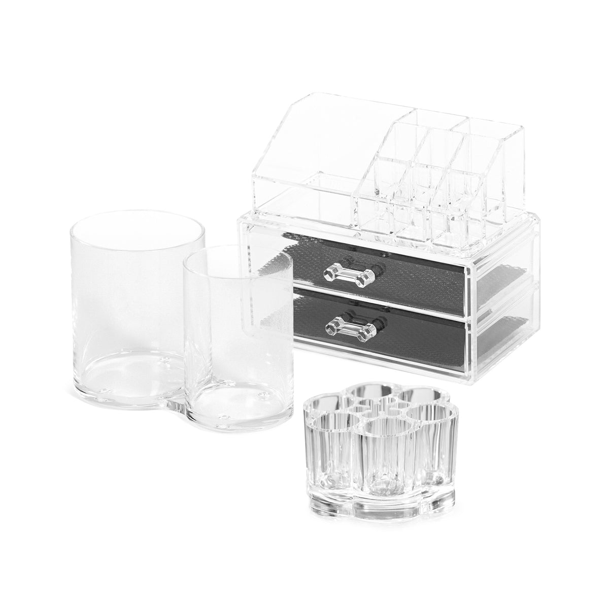 Set da 3 organizer per trucco e cosmetici