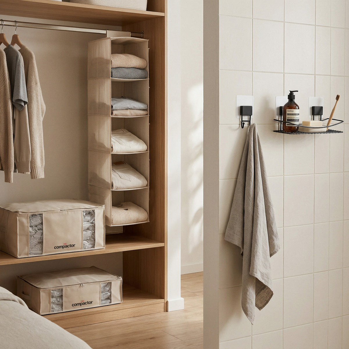 Pack rangement étudiant Beige