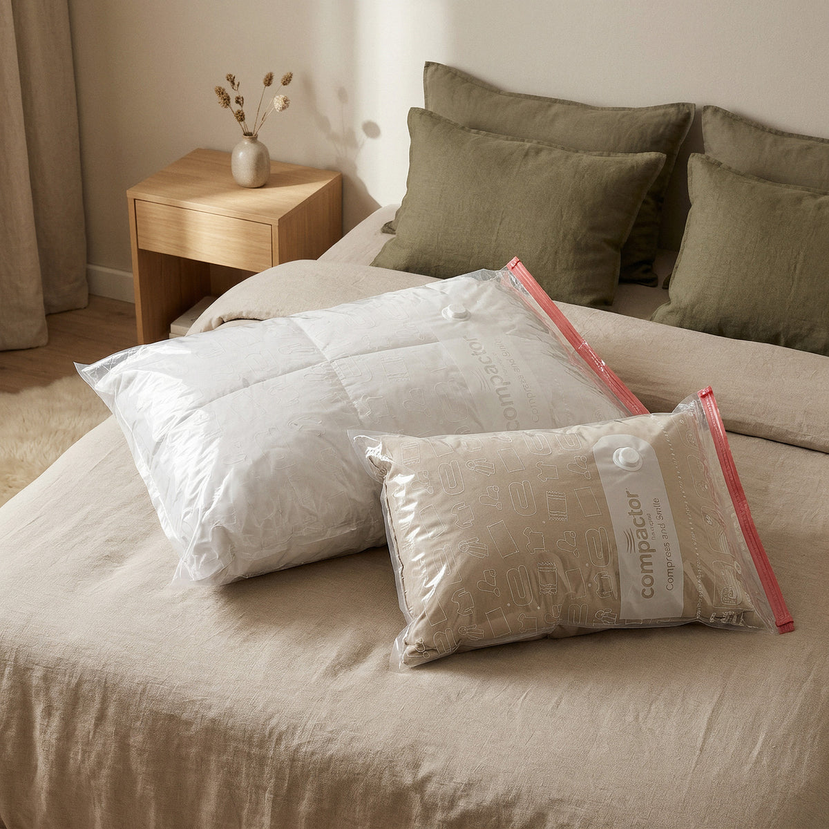 Lot 2 sacs rangement sous vide Aspispace M+L