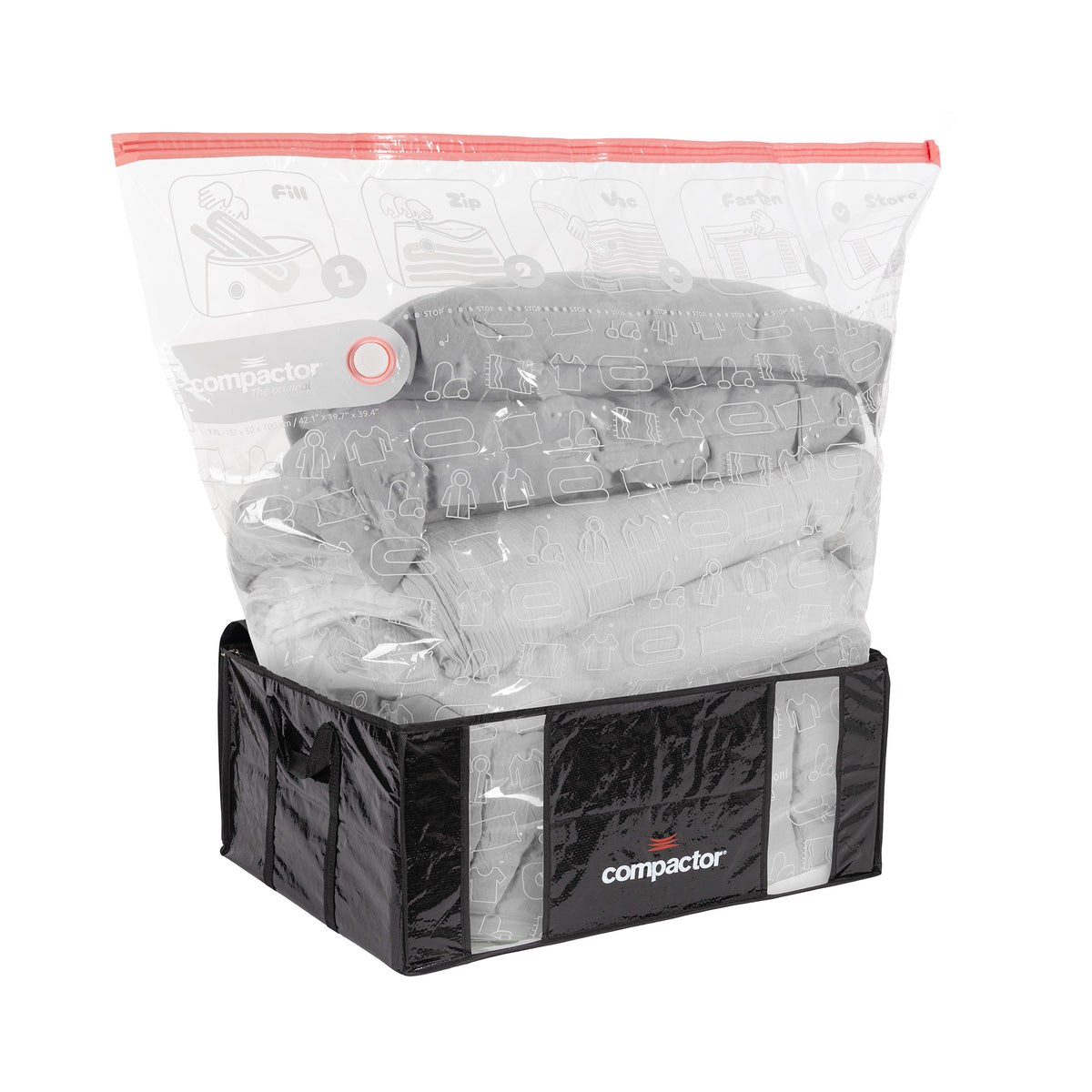 Lot 3 housses rangement sous vide XXL Parisienne