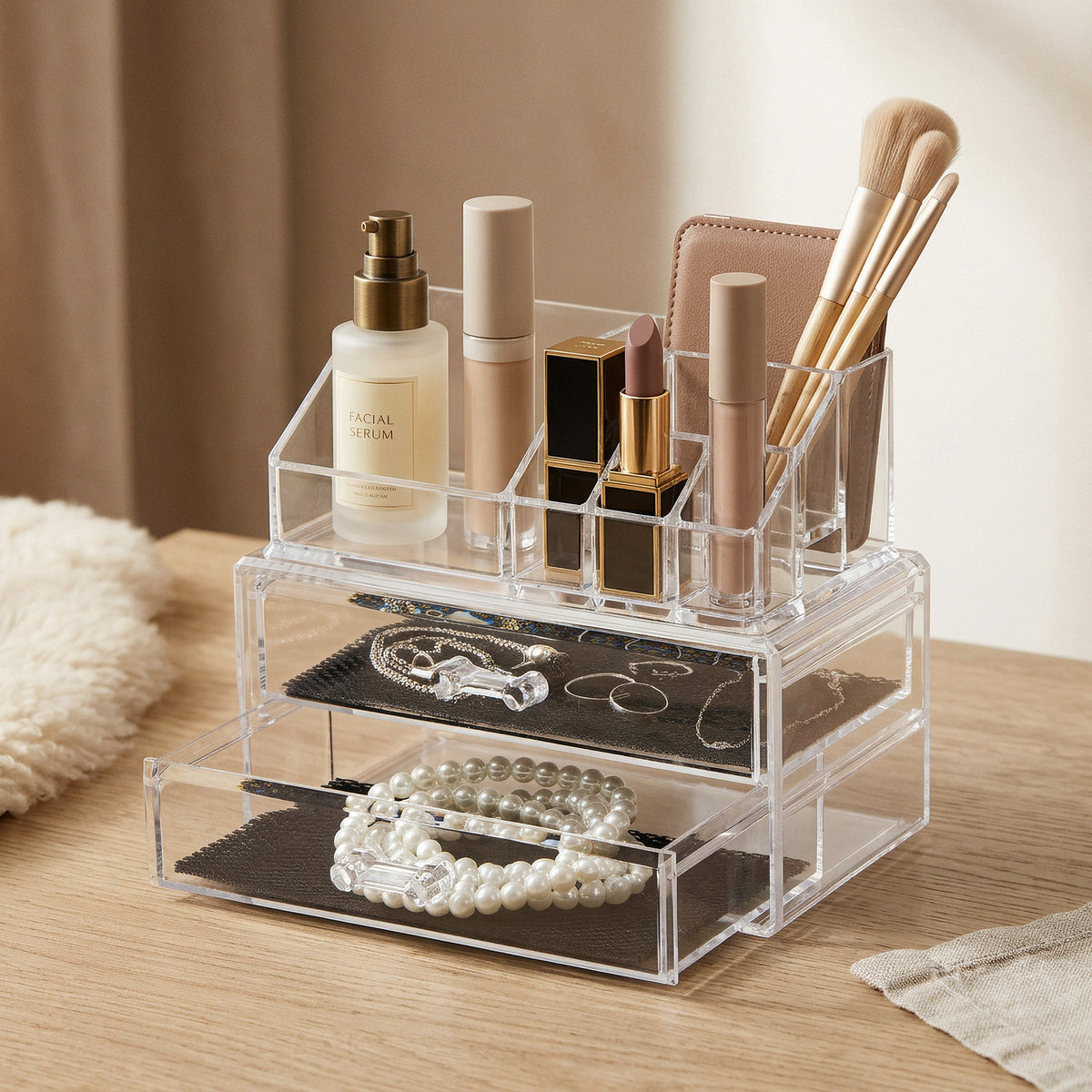 Organizer per trucco e cosmetici