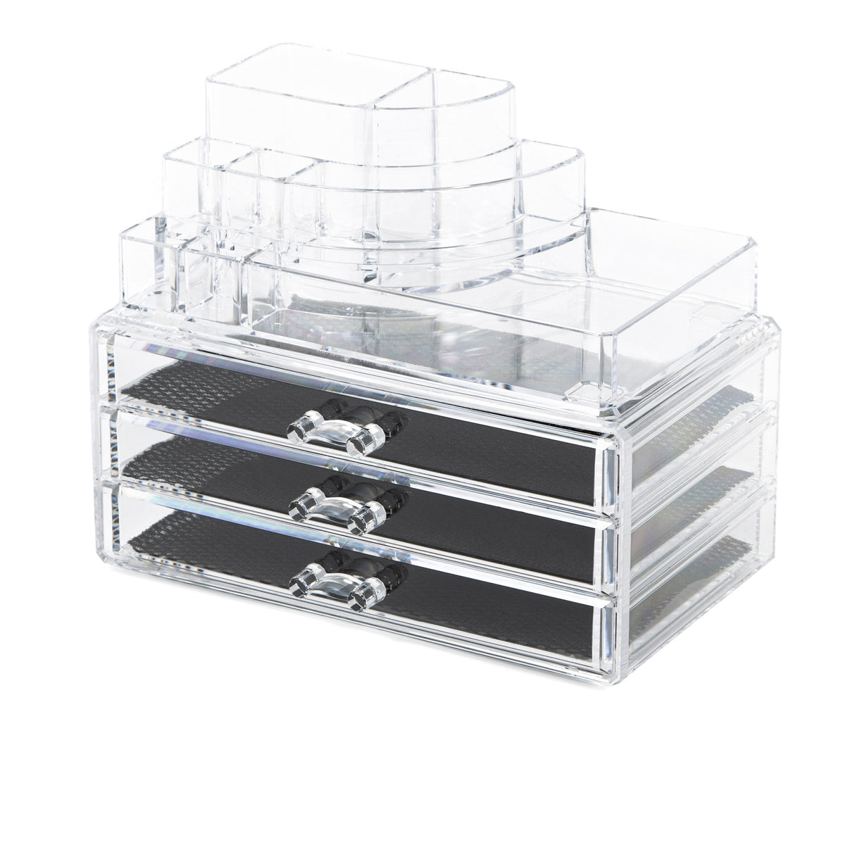 Organizer per trucco e cosmetici con 3 cassetti