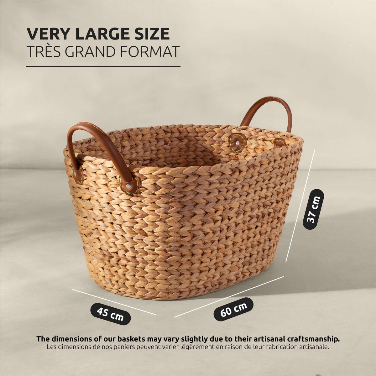 Grand panier de rangement Belize XL