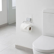 Porte papier toilette auto-adhésif chrome
