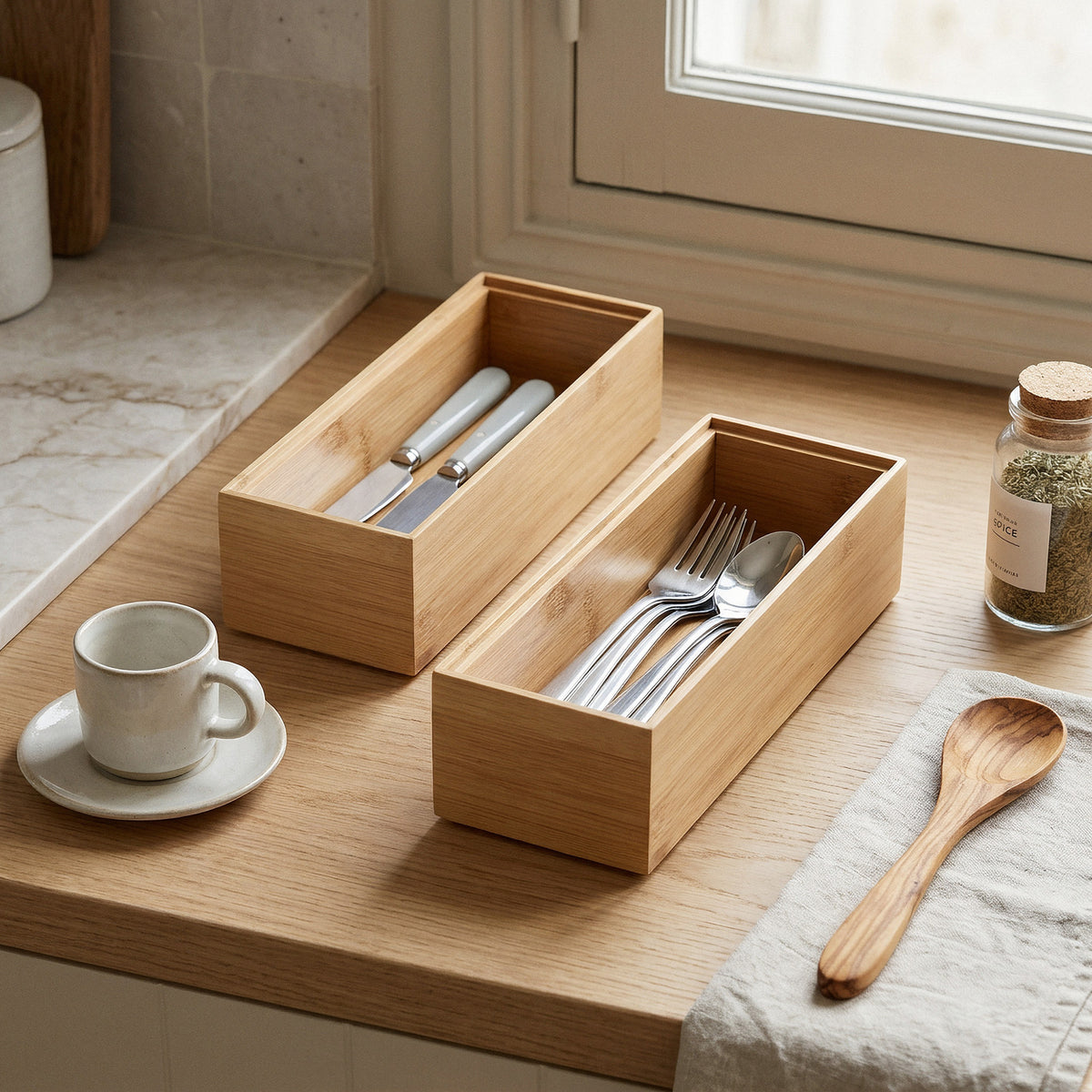 Organisateur de rangement en bambou Osaka M