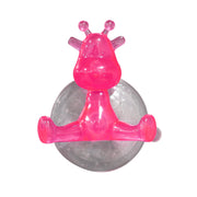Gancio a ventosa giraffa rosa