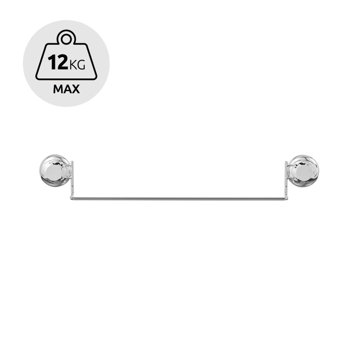 Porte serviettes à ventouses chrome