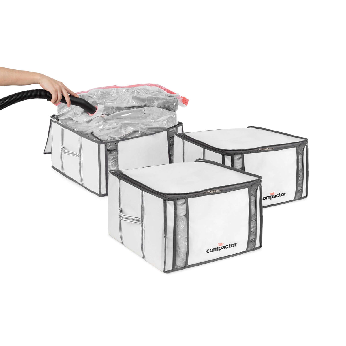 Lot 3 housses rangement sous vide M