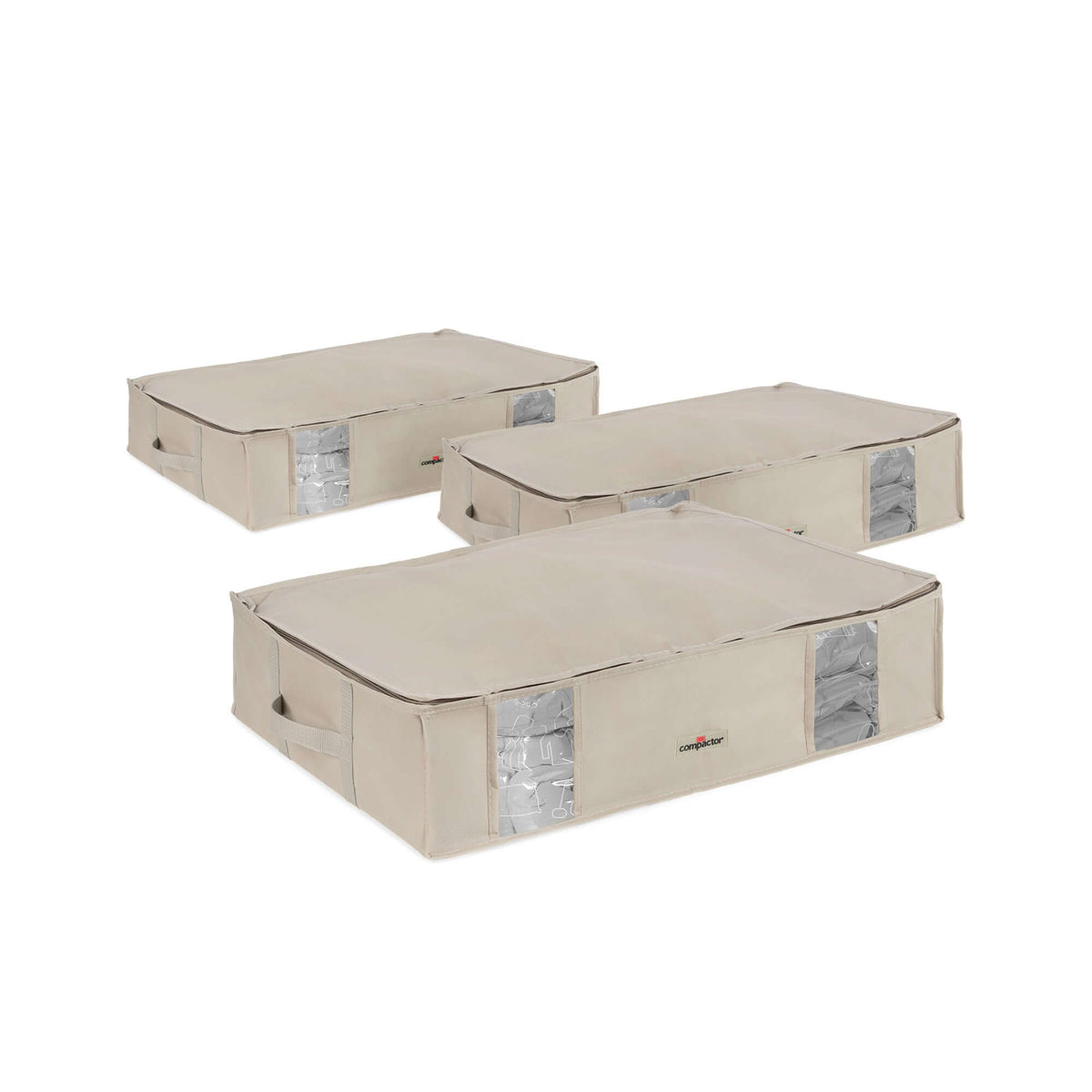 Lot 3 housses rangement sous vide L