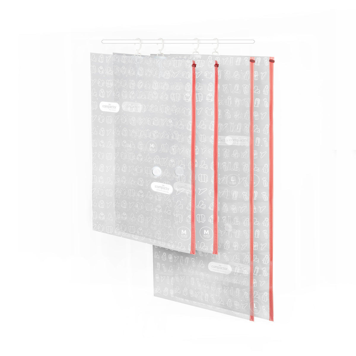 Set 4 sacchetti sottovuoto da appendere