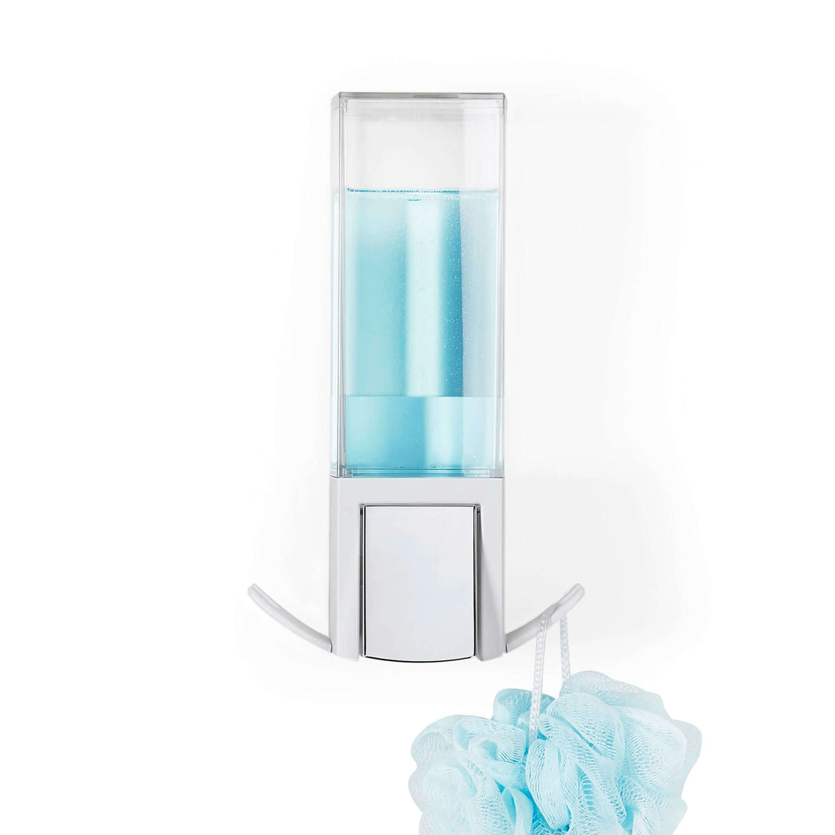 Distributeur de savon mural rechargeable blanc