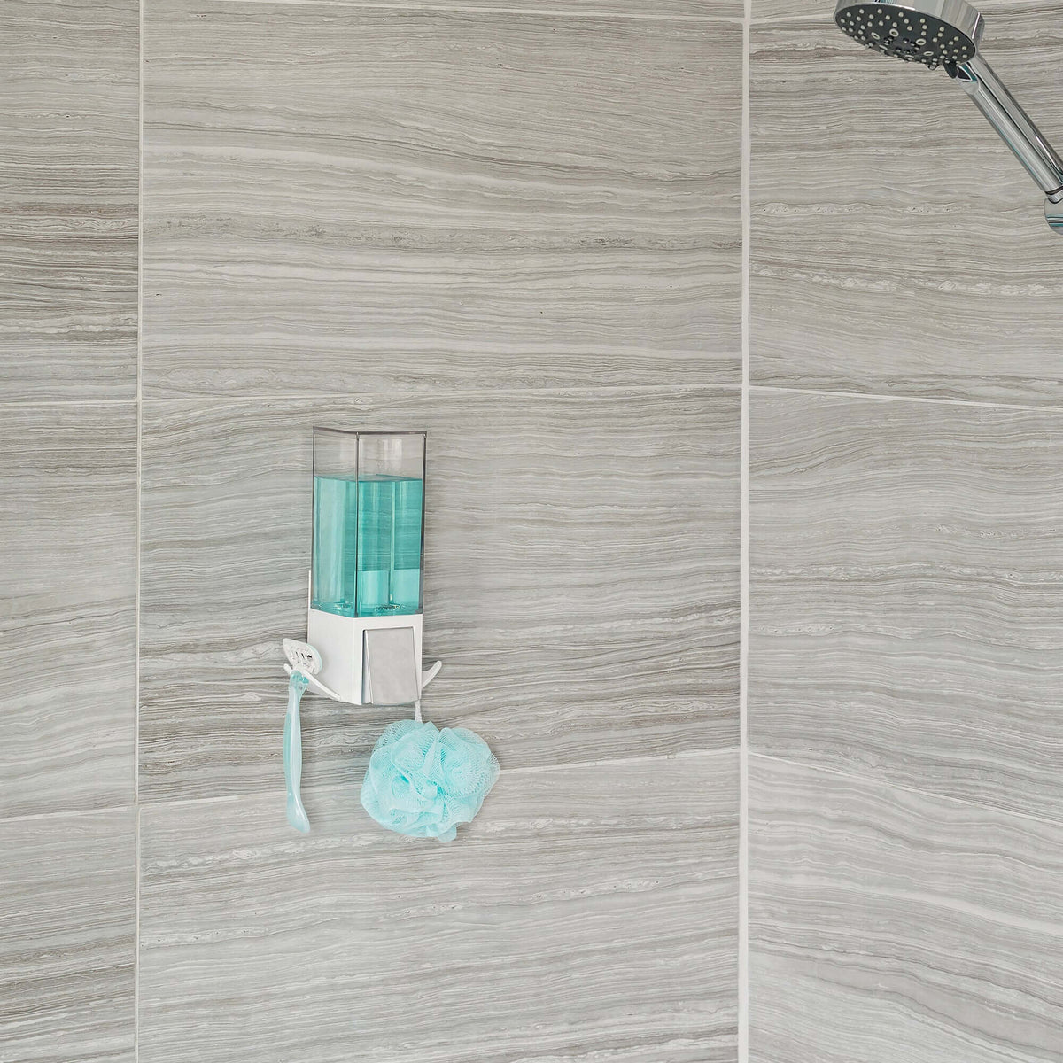 Distributeur de savon mural rechargeable blanc