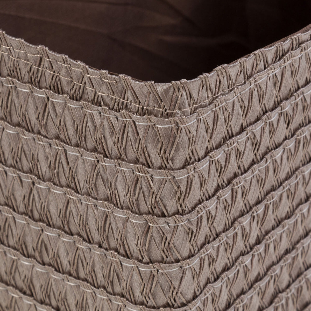 Lilou brown storage basket