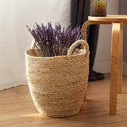 Panier de rangement en fibre de maïs Lhassa