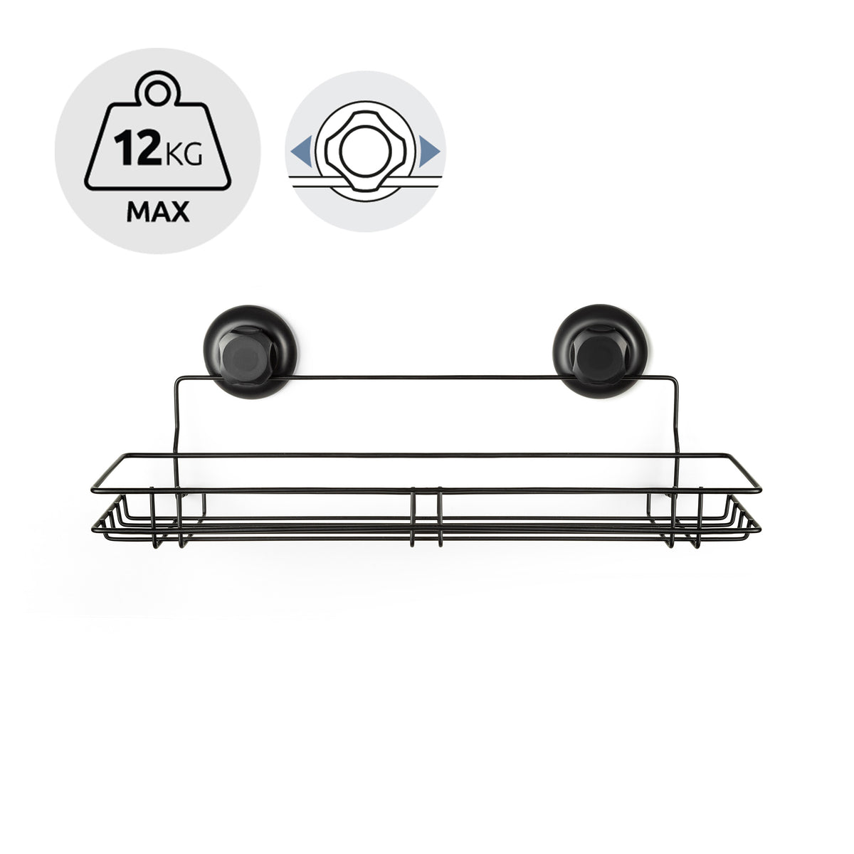 Grande étagère ventouses auto-adhésives