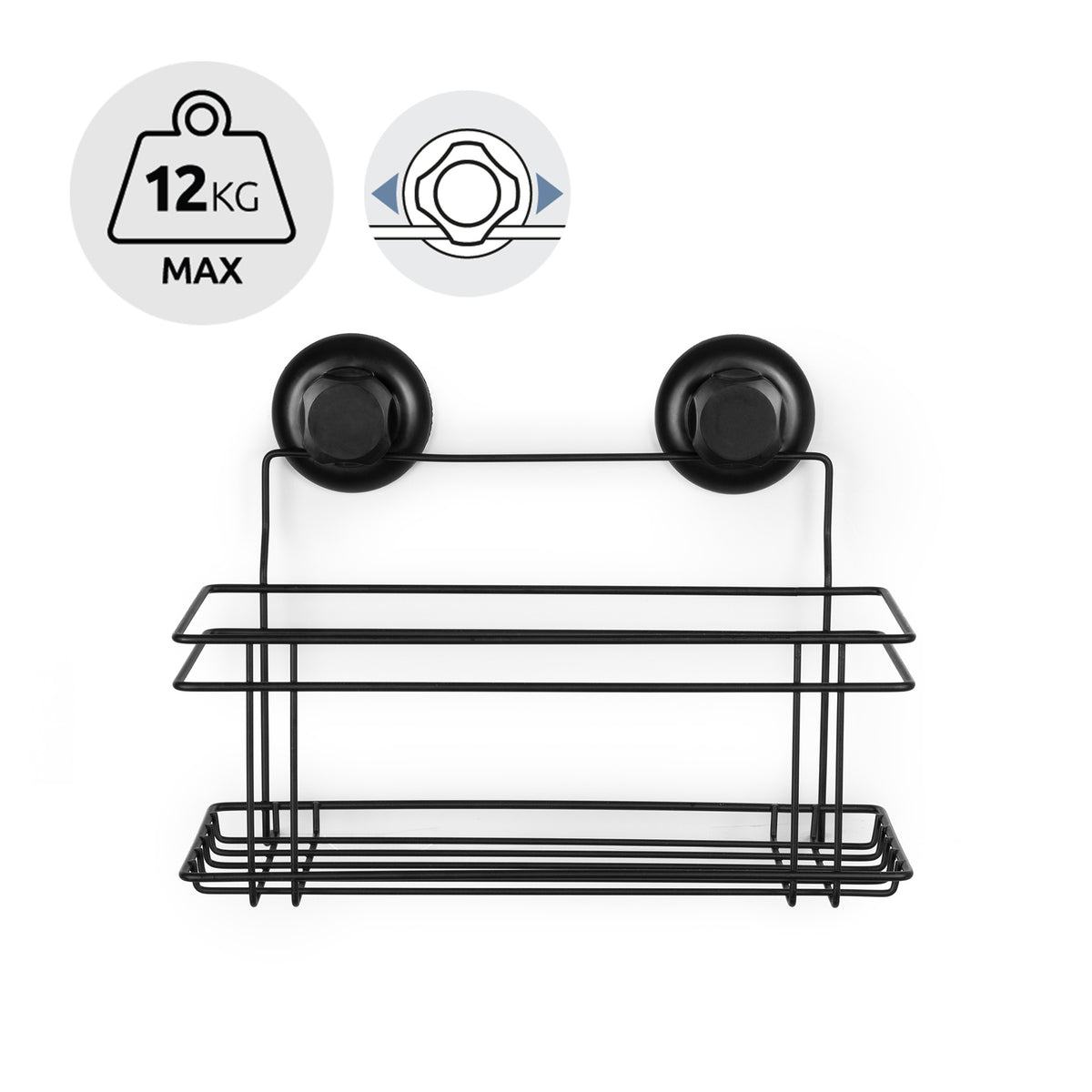 Etagère de douche ventouses auto-adhésives