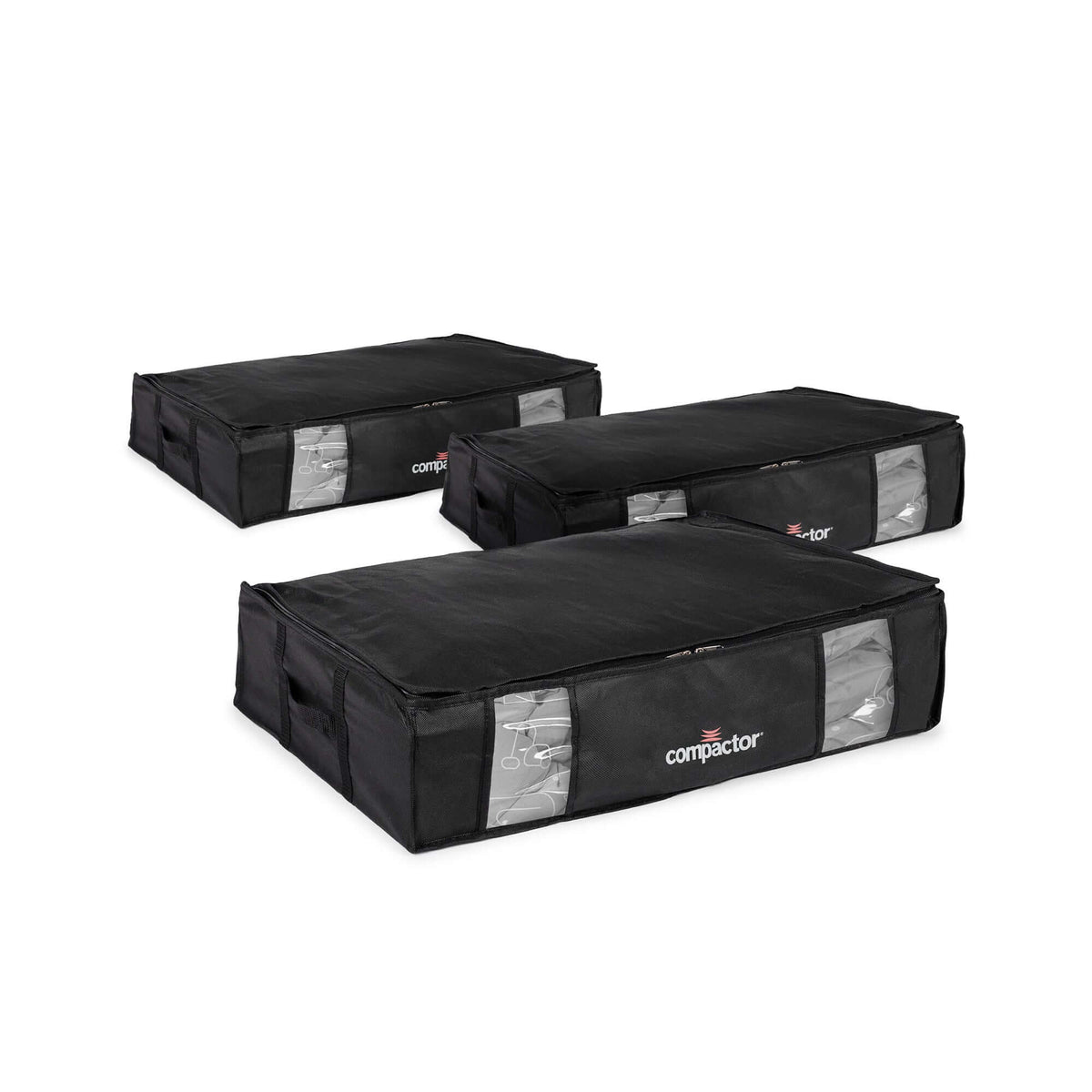 Lot 3 housses rangement sous vide L