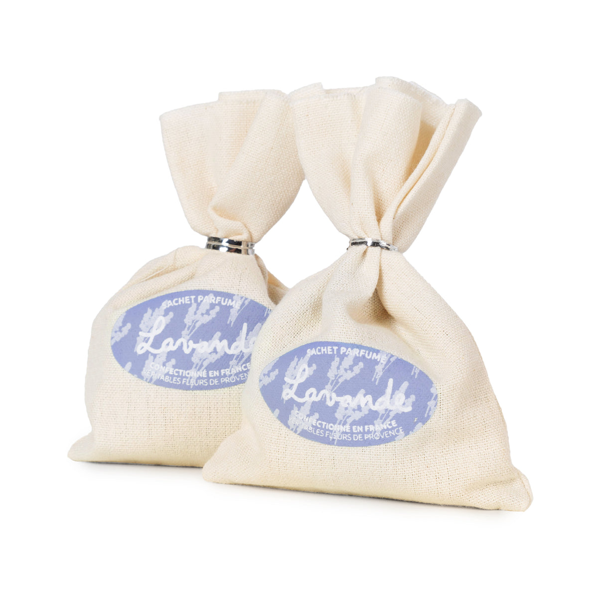 Set di 2 sacchetti di fiori di lavanda per biancheria Provence beige