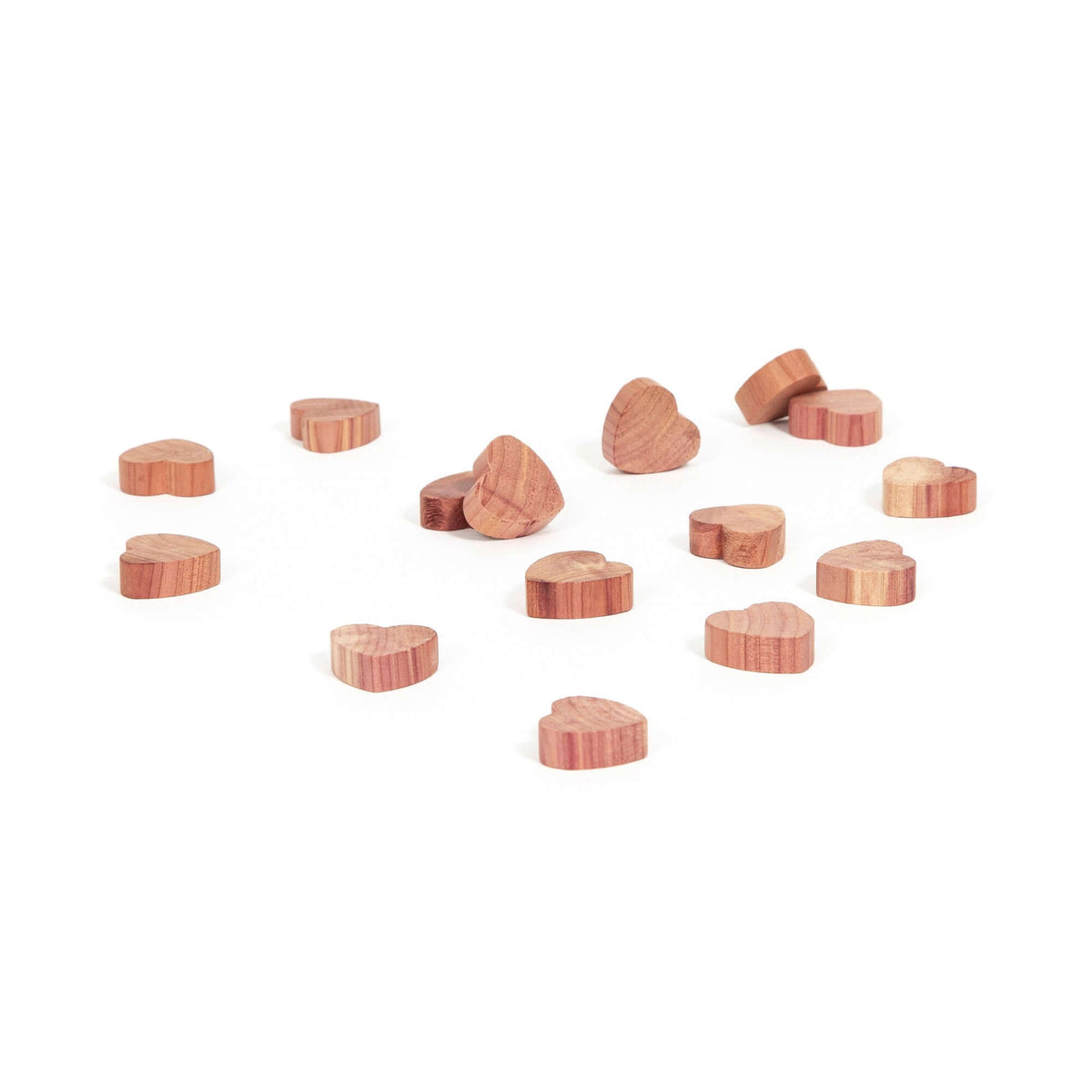 Lot 15 cœurs antimites cèdre Oregon