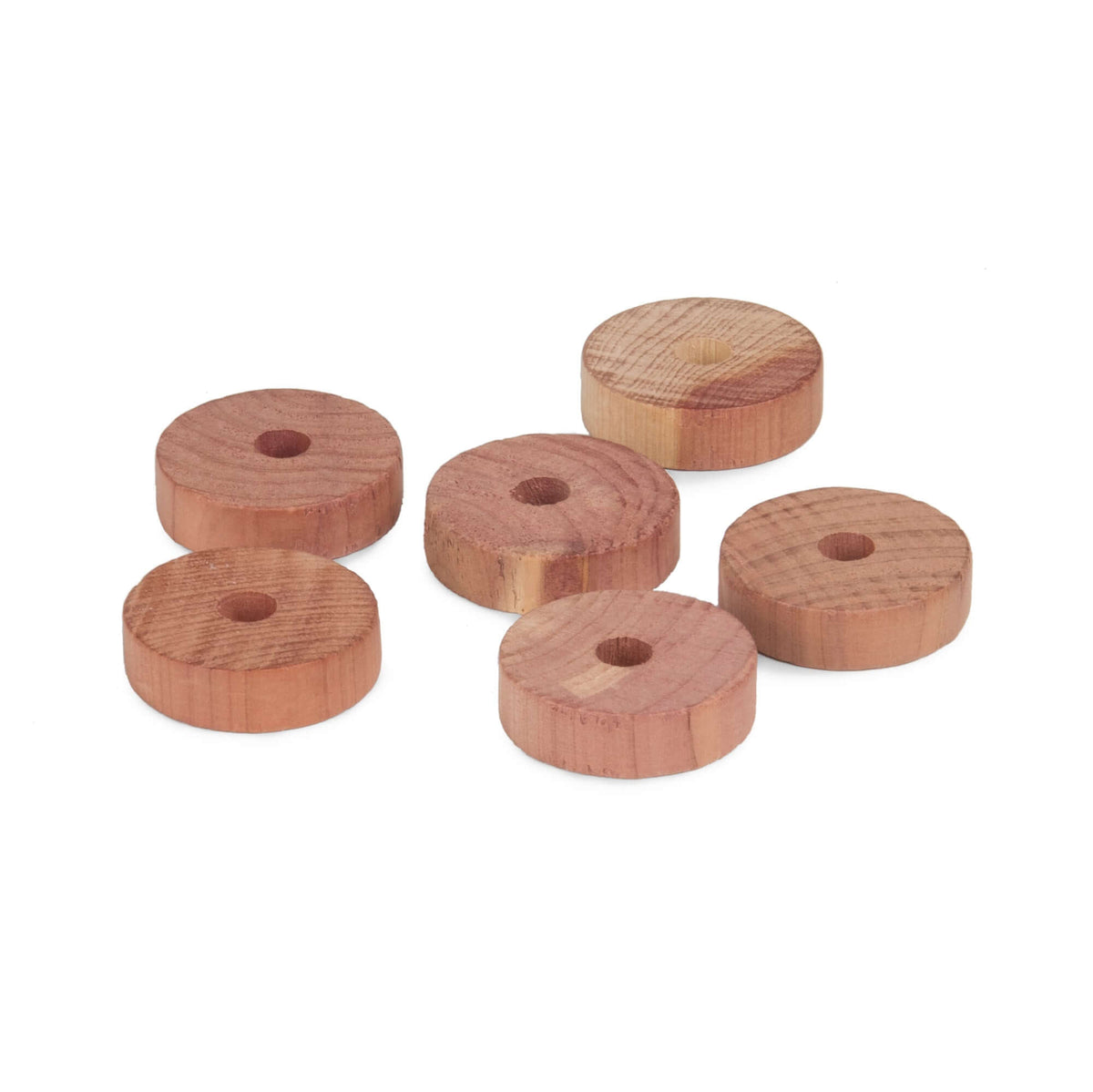Set di 6 anelli in cedro antitarme Cedar