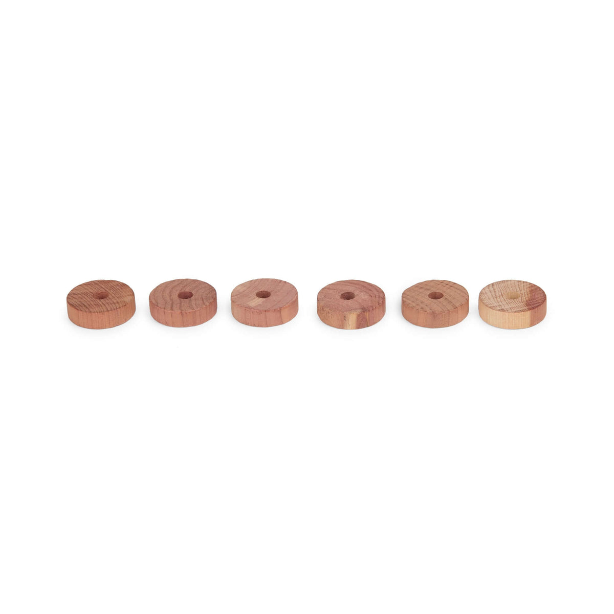 Set di 6 anelli in cedro antitarme Cedar