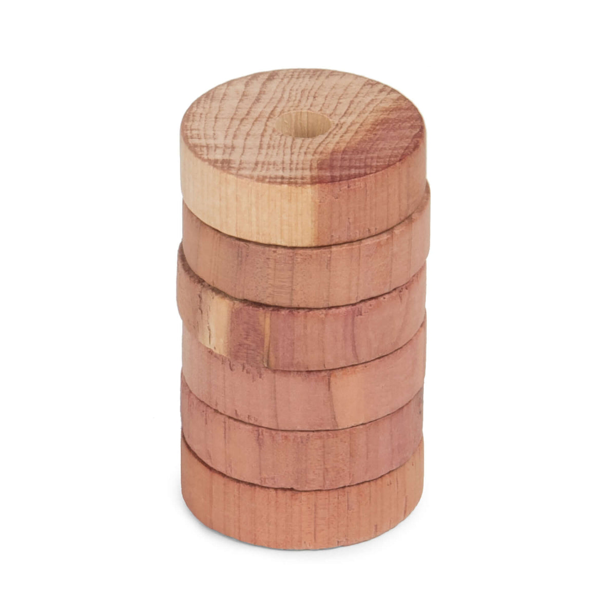 Juego de 6 anillos de cedro a prueba de polillas