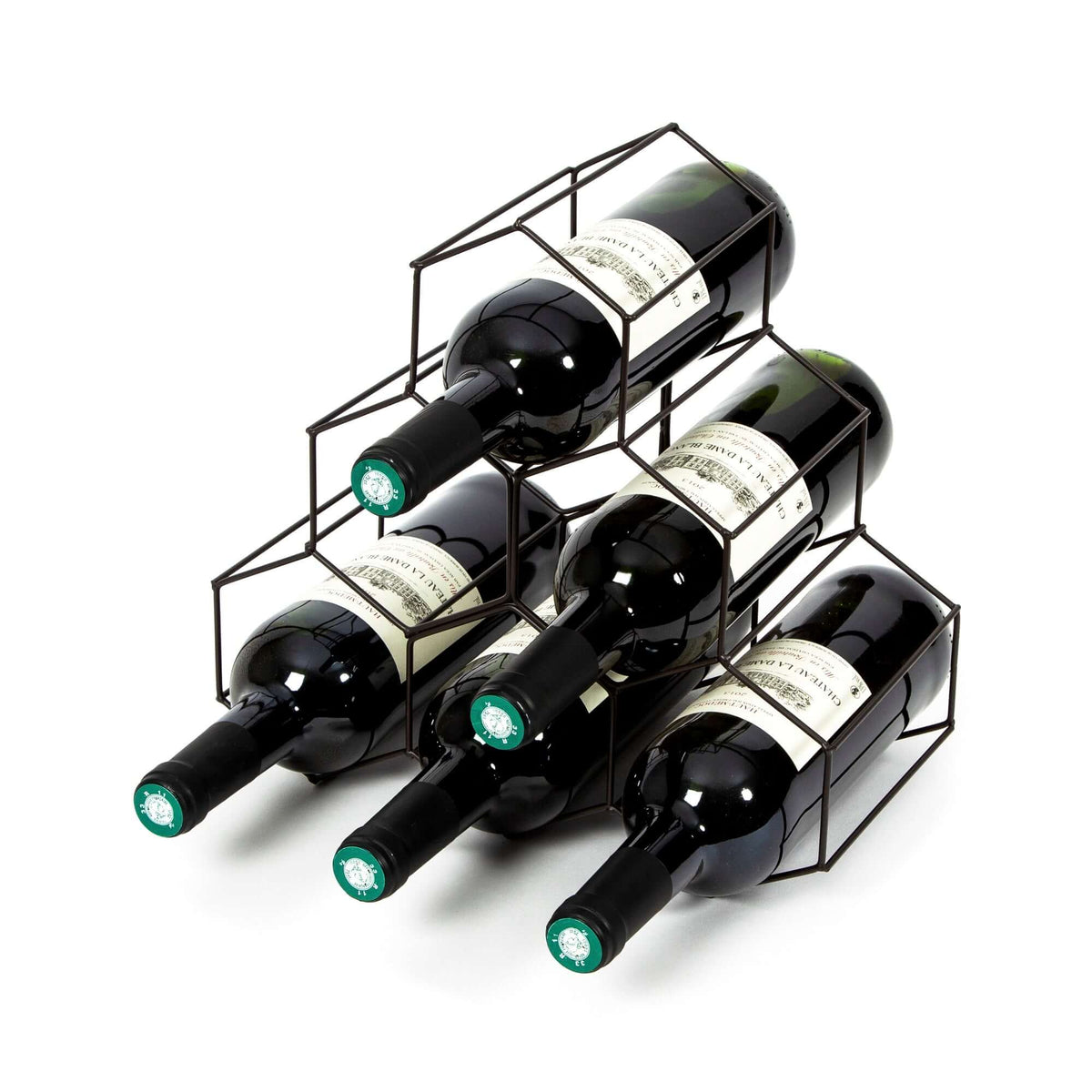 Range bouteilles en métal Hexa