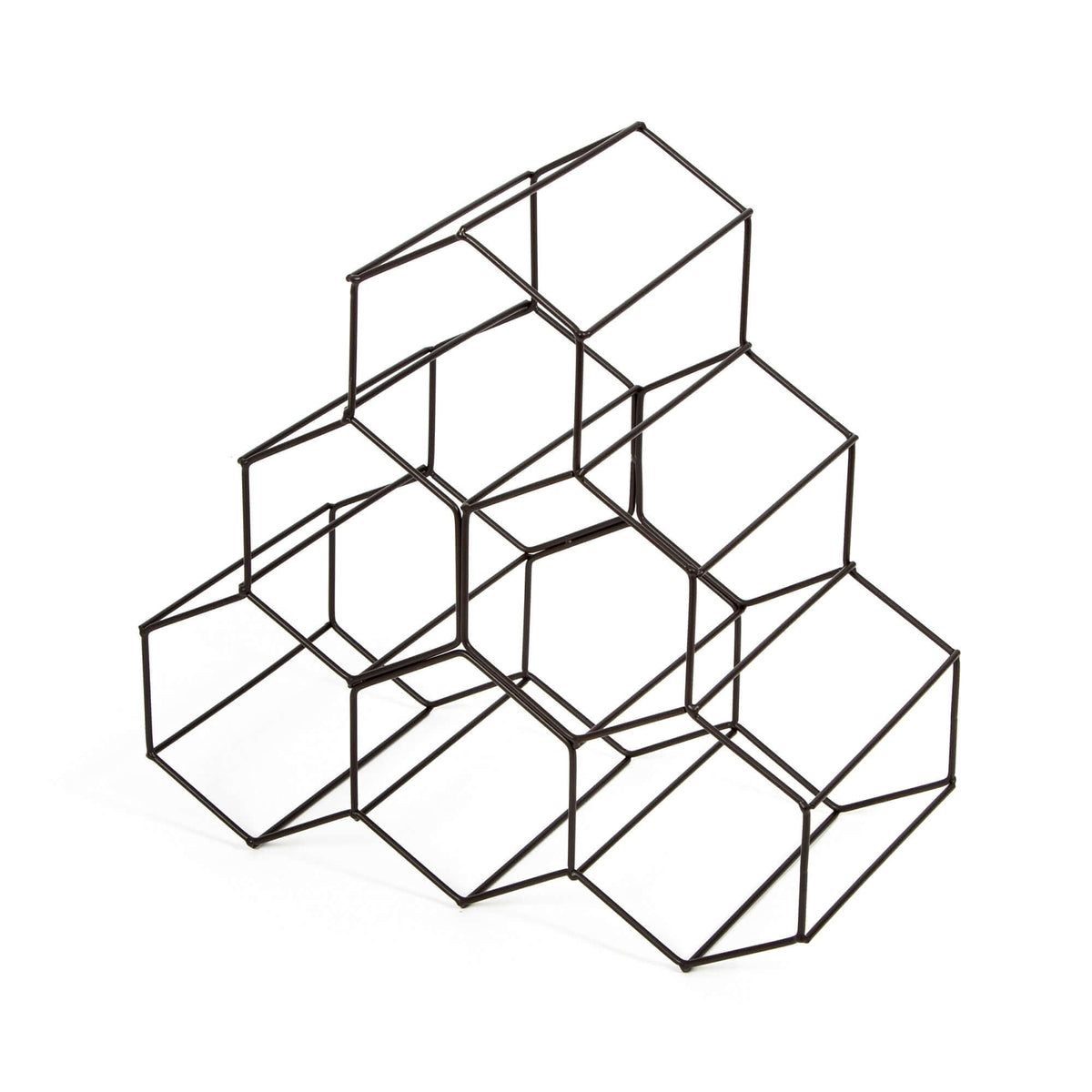 Range bouteilles en métal Hexa