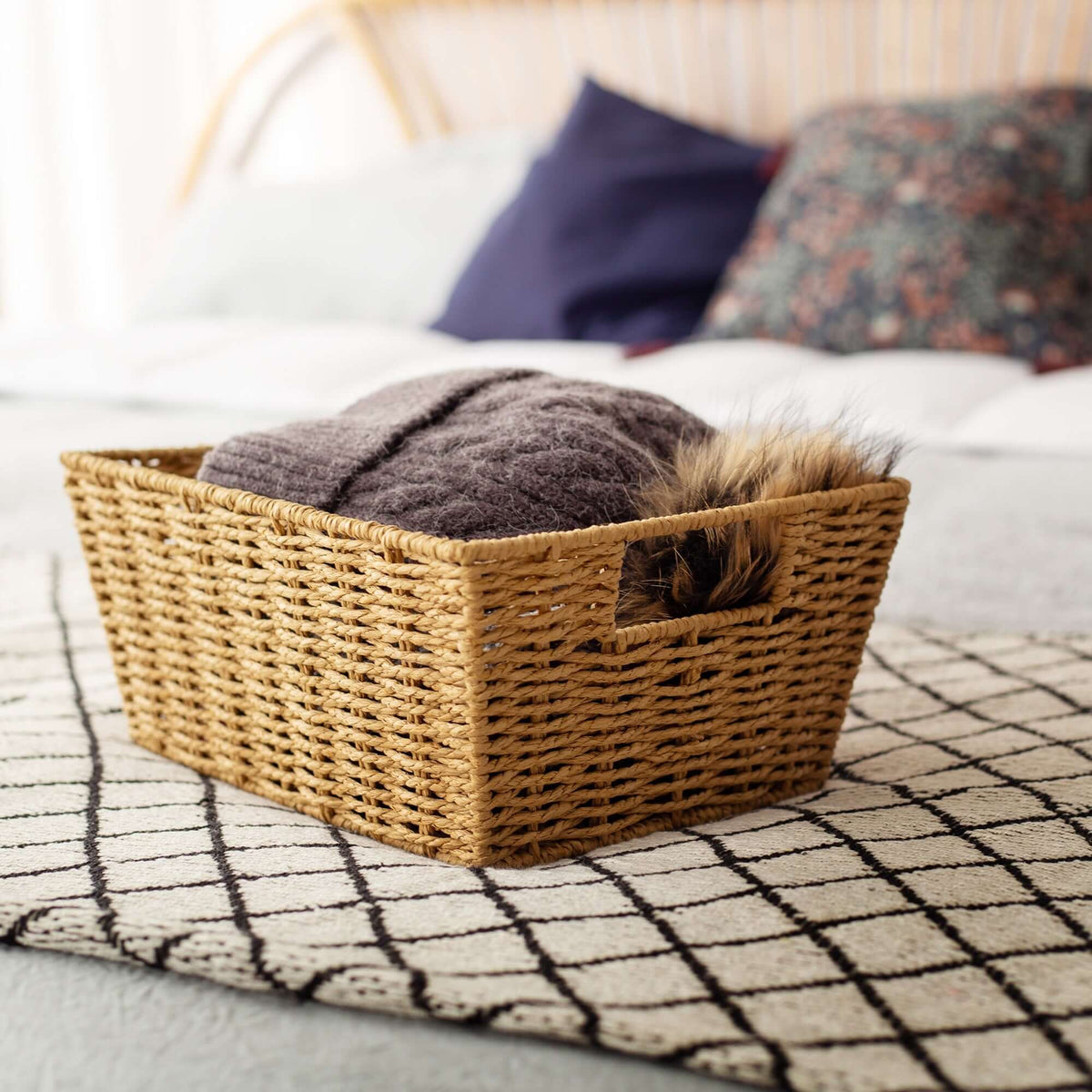 Panier de rangement papier tressé Etna