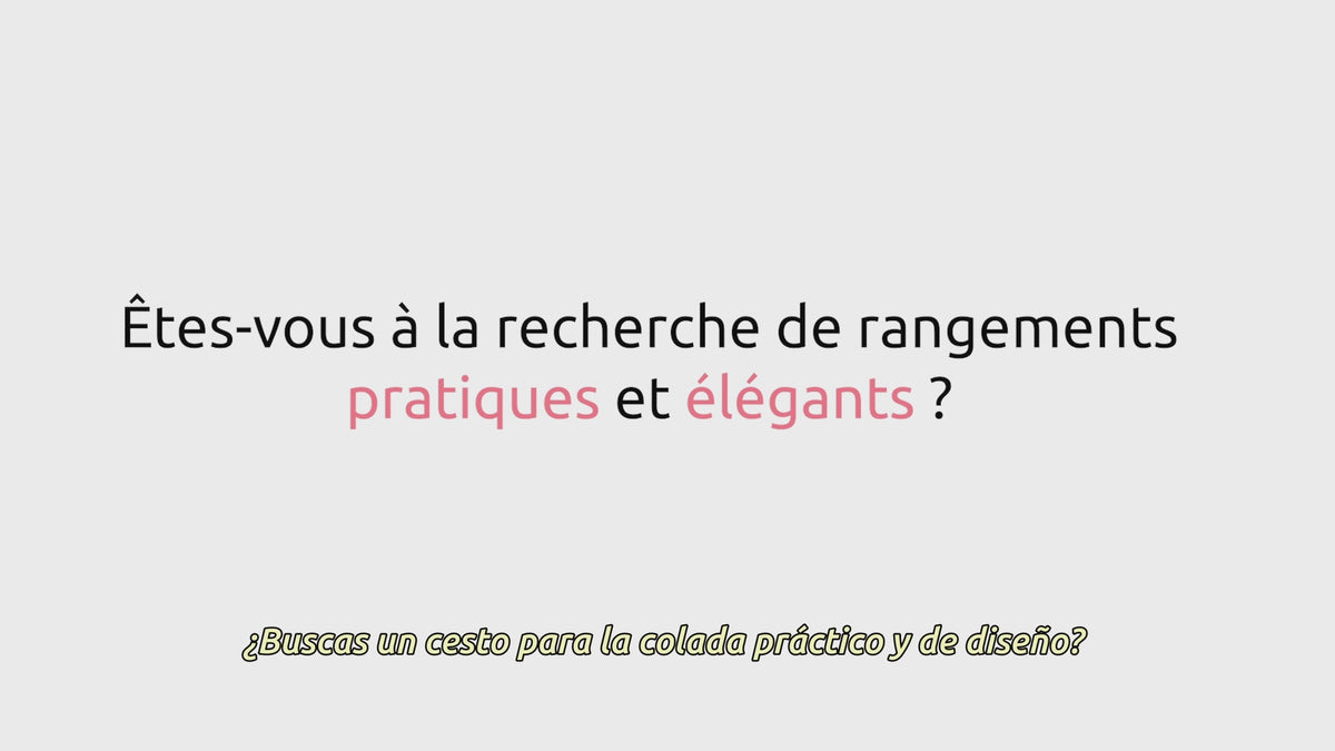 Charger la vidéo : Panier à linge rond en bambou avec couvercle