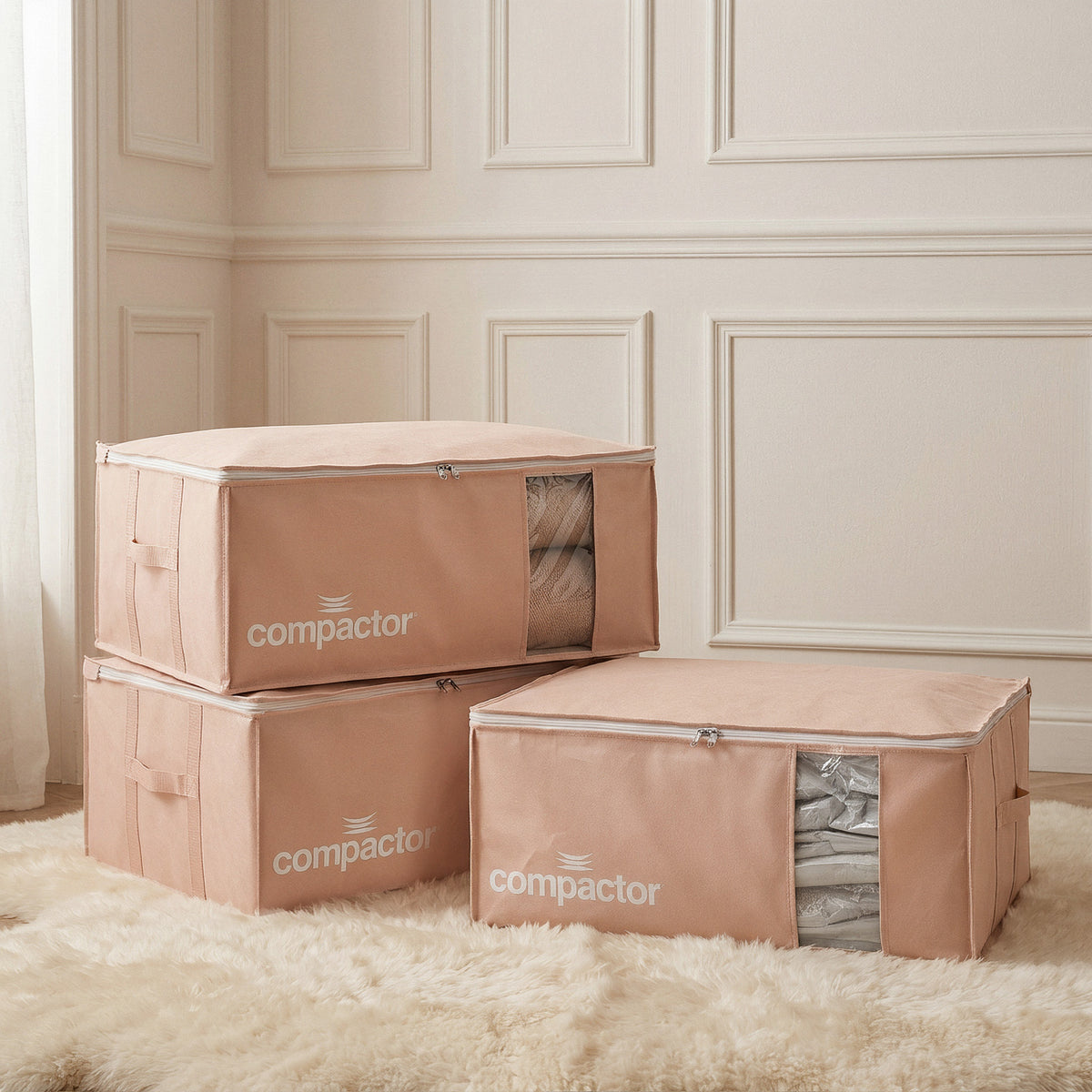 Lot 3 housses rangement sous vide XXL