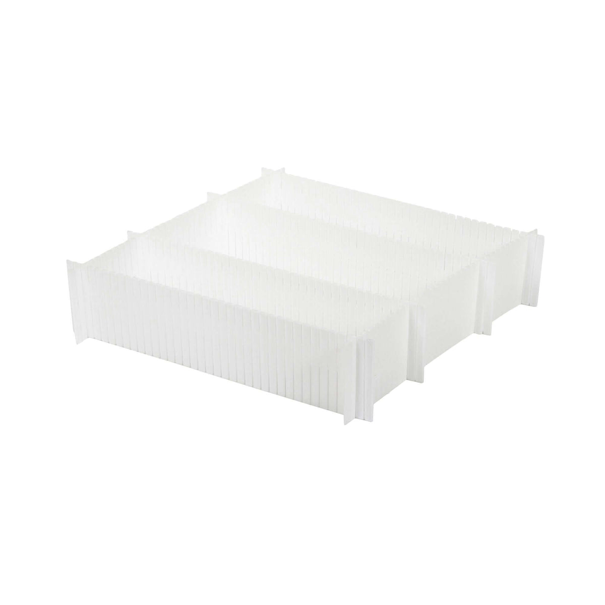 Juego de 12 placas regulables para organizar cajones blancos Free