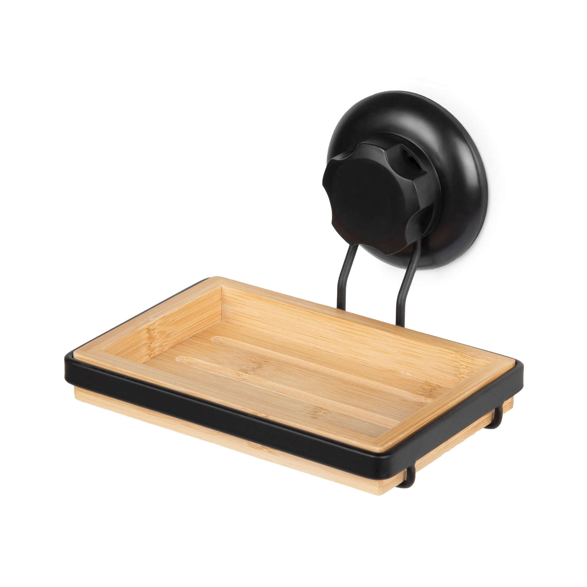Porte savon ventouse auto-adhésive noir